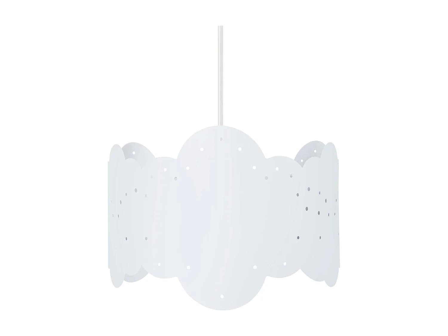 Suspension d'Enfant TOSEL ,métal,Blanc ,H 75xD30x P 30cm