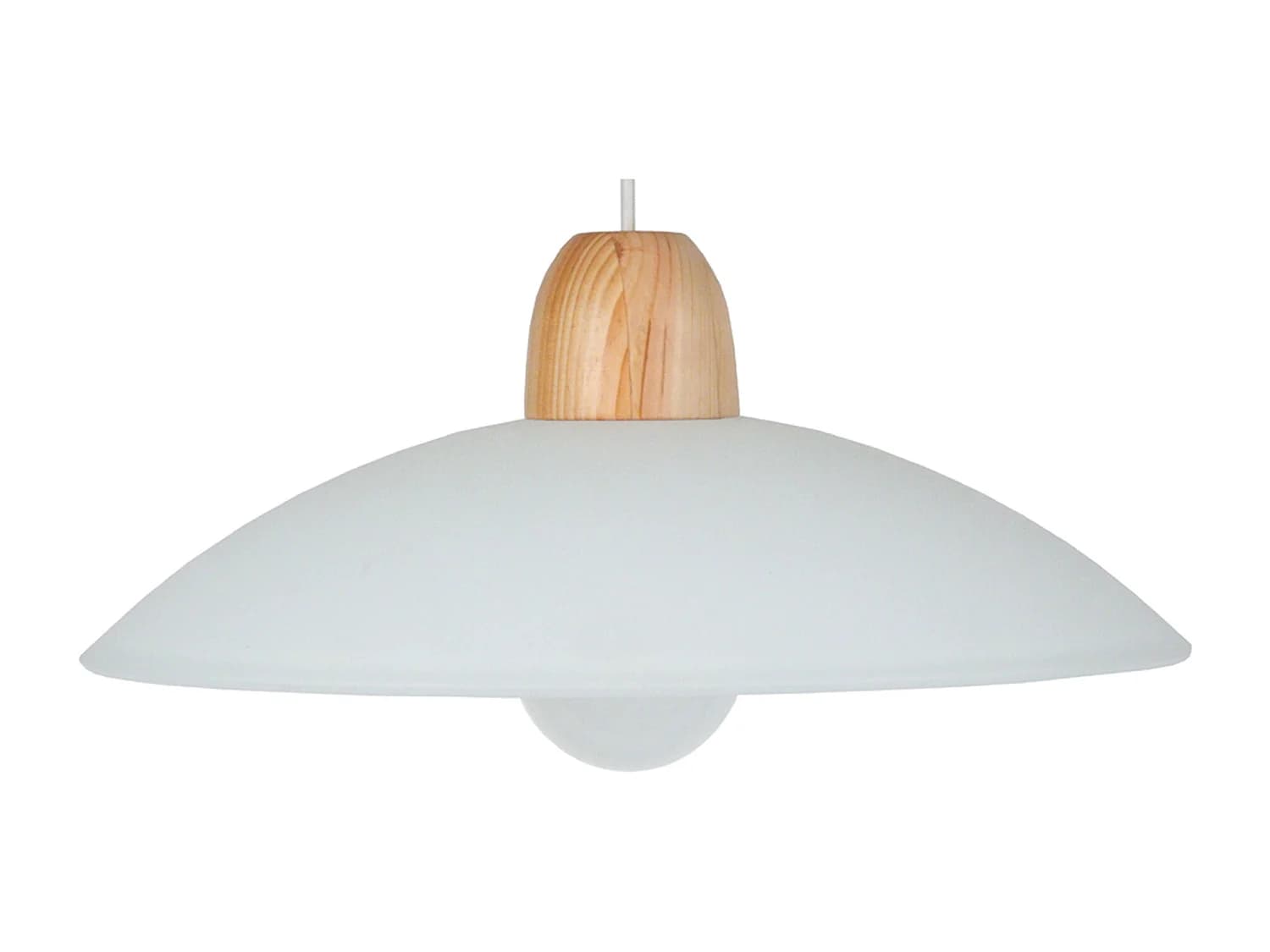 Suspension TOSEL ,verre,naturel,H70x D 42xP42cm