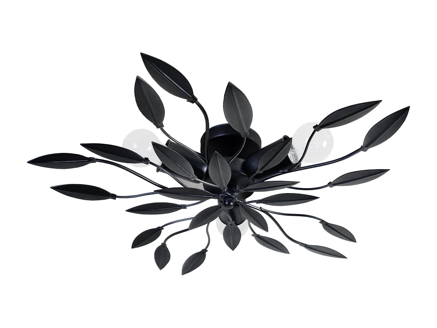 Plafonnier TOSEL ,métal,anthracite,H12xD55xP55cm