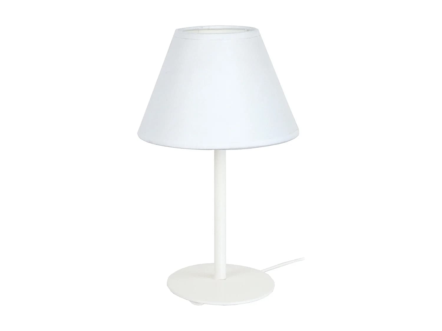 Lampe a Poser TOSEL ,métal,Blanc ,H39xD18xP18cm