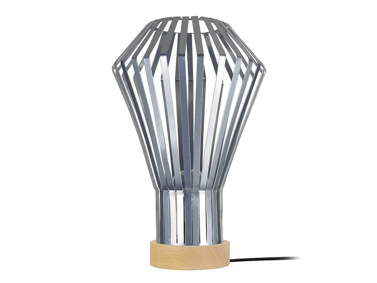 Lampe a Poser TOSEL ,métal,naturel, H43xD27xP27cm