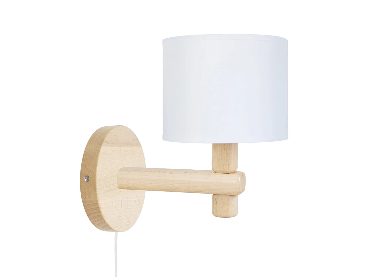 Applique d'Enfant TOSEL ,bois,naturel, H 22xD21xP14cm