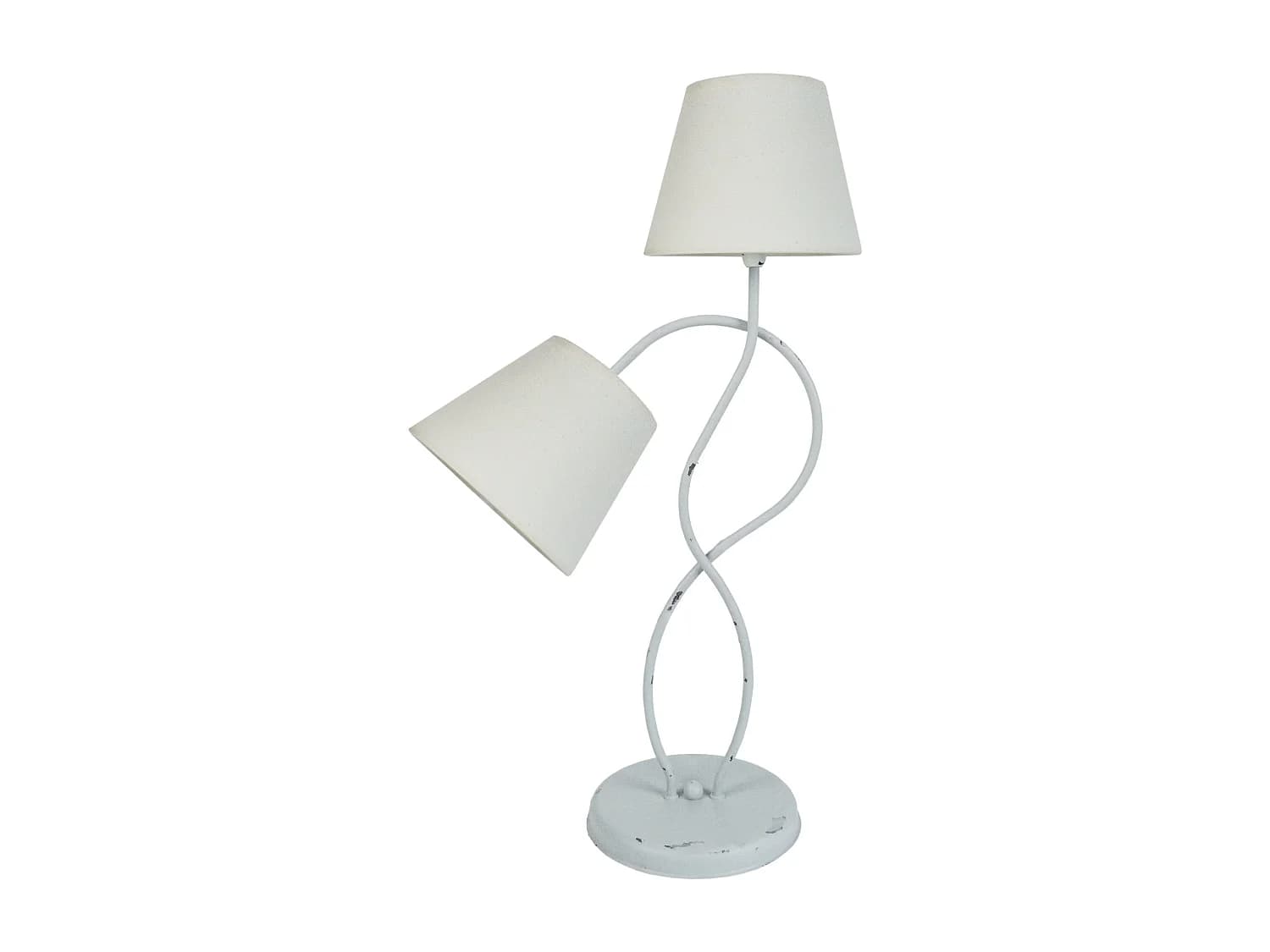 Lampe de Chevet TOSEL ,métal,Blanc ,H65xD40xP40cm