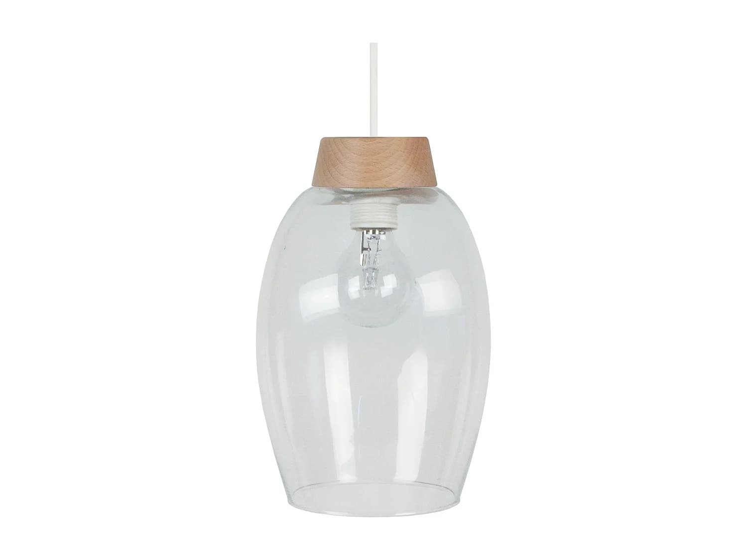 Suspension TOSEL ,verre,Aluminio,H90xD19,5xP19,5cm
