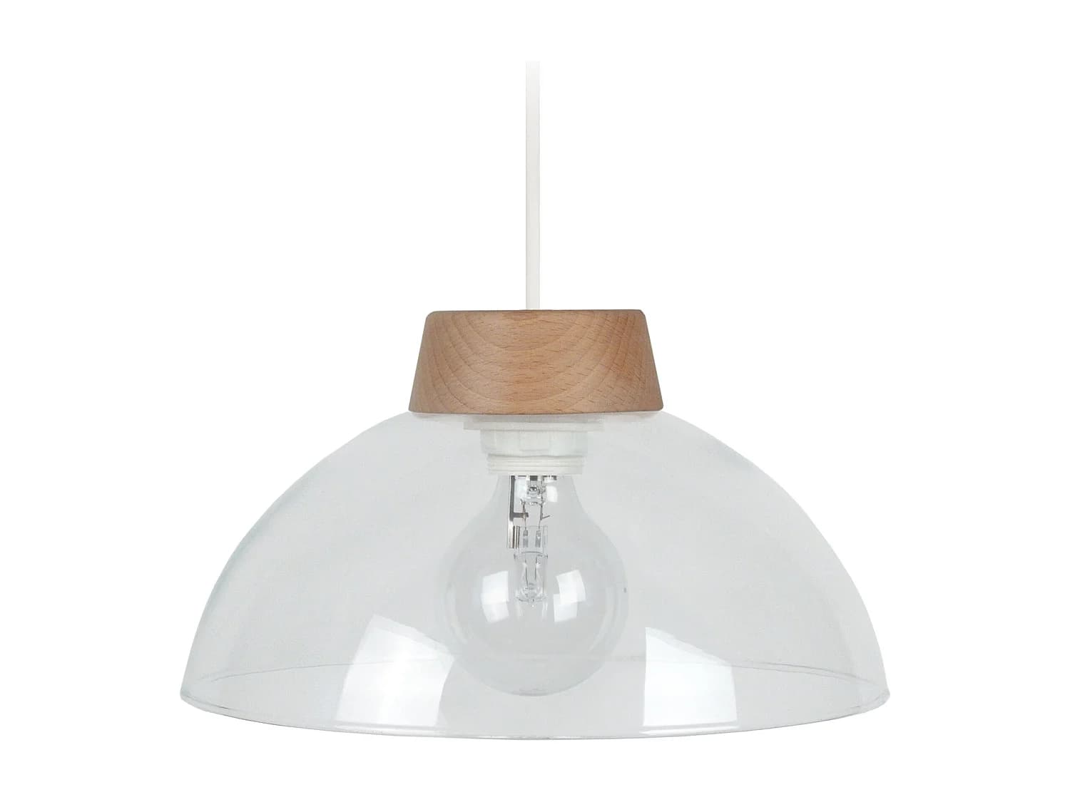 Suspension TOSEL ,verre,Aluminio,H 75xD 30x P 30cm