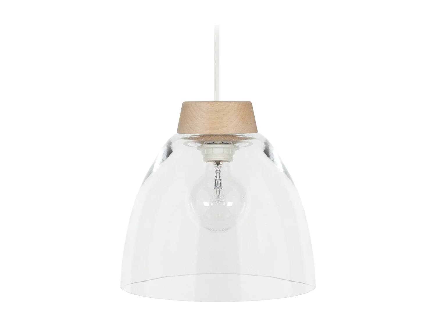 Suspension TOSEL ,verre,Aluminio,H80xD 24,5x P 24,5cm