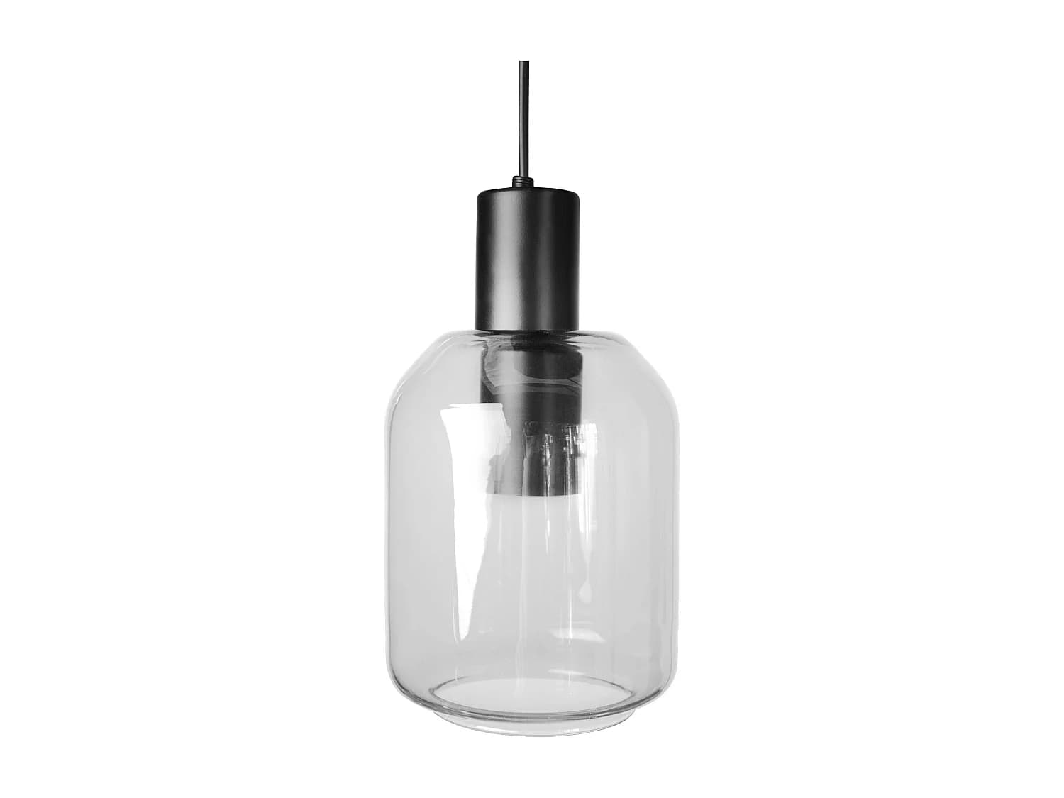 Suspension TOSEL ,métal,Transparent , H 100xD14x P 14cm
