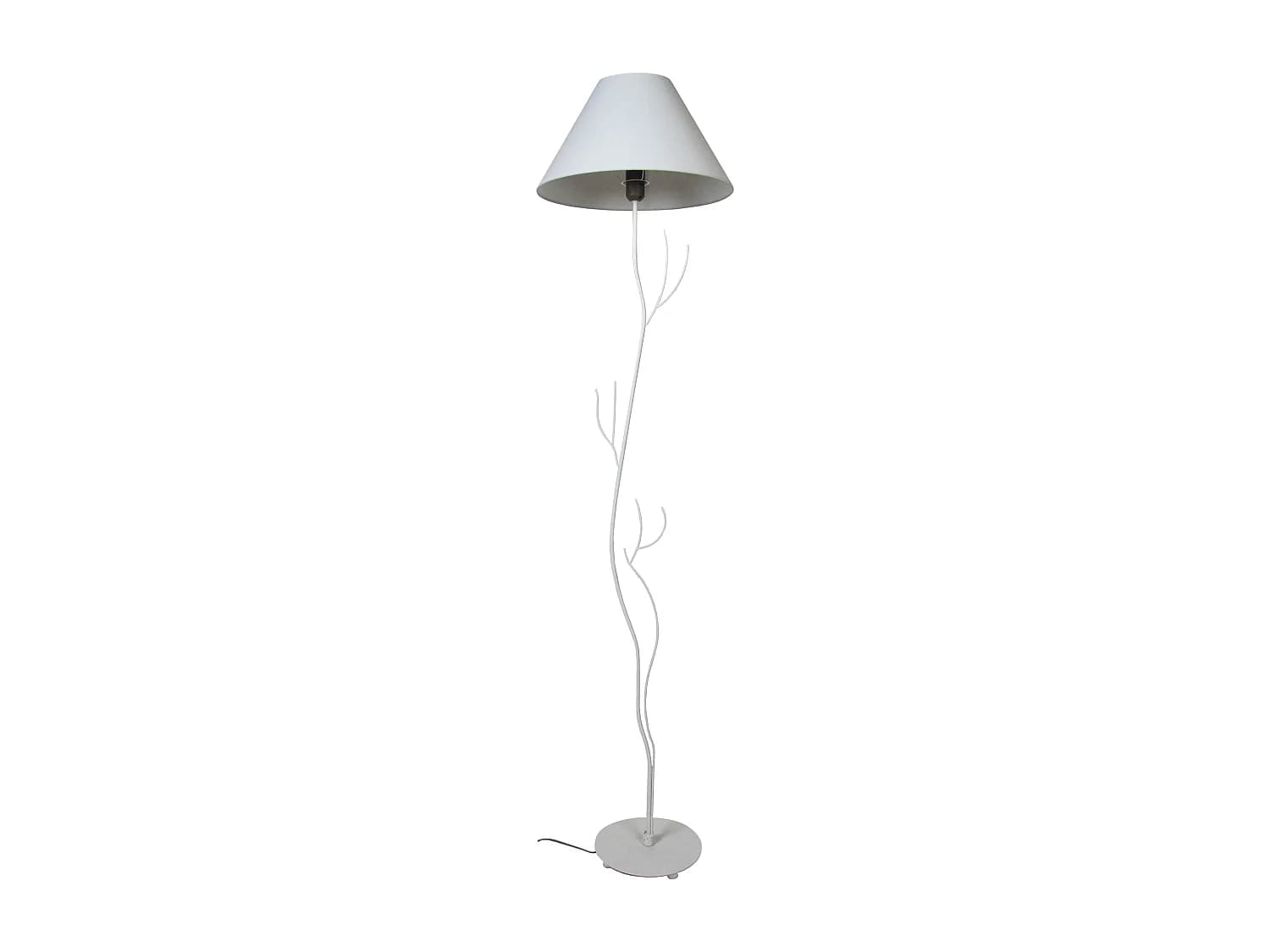 Lampadaire TOSEL ,métal,Blanc ,H168xD40x P 40cm