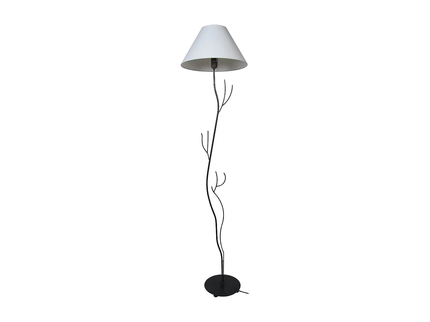Lampadaire TOSEL ,métal,Noir ,H168xD40xP40cm