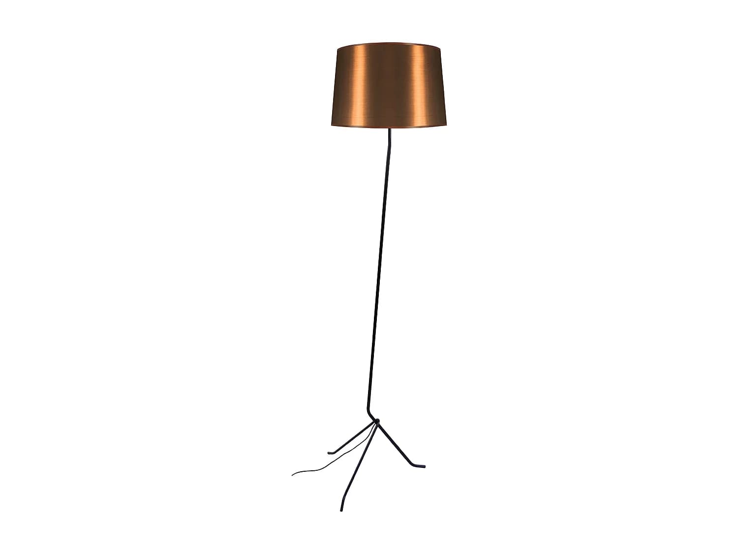 Lampadaire TOSEL ,métal,Noir ,H160xD40xP40cm