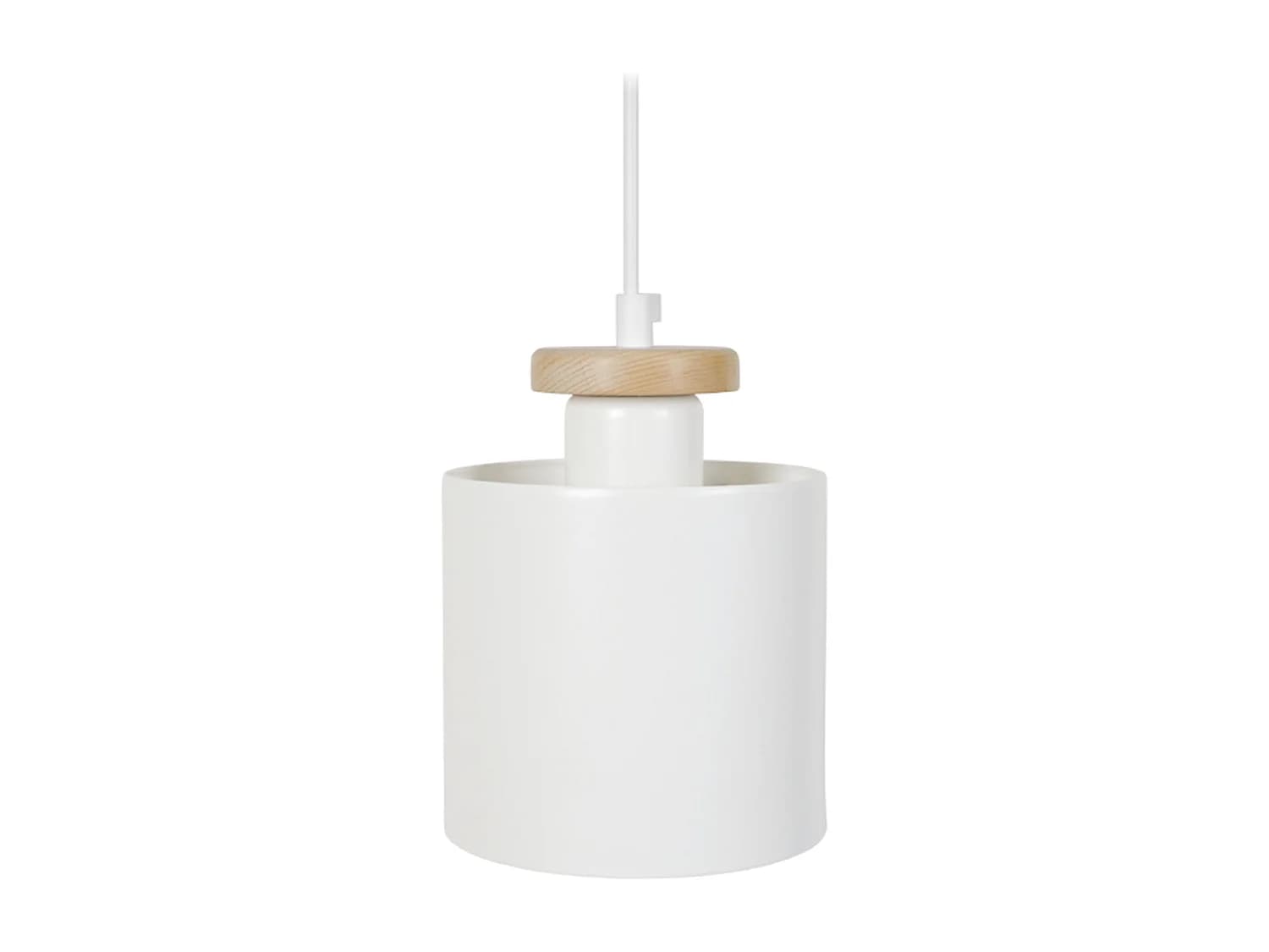 Suspension TOSEL ,métal,Blanc ,H70xD 13,5xP13,5cm