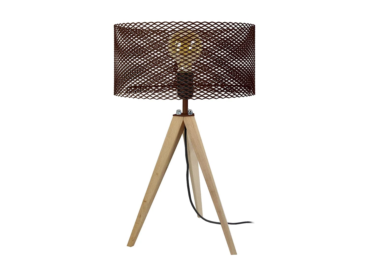 Lampe de Chevet TOSEL ,métal,naturel,H54xD30xP30cm