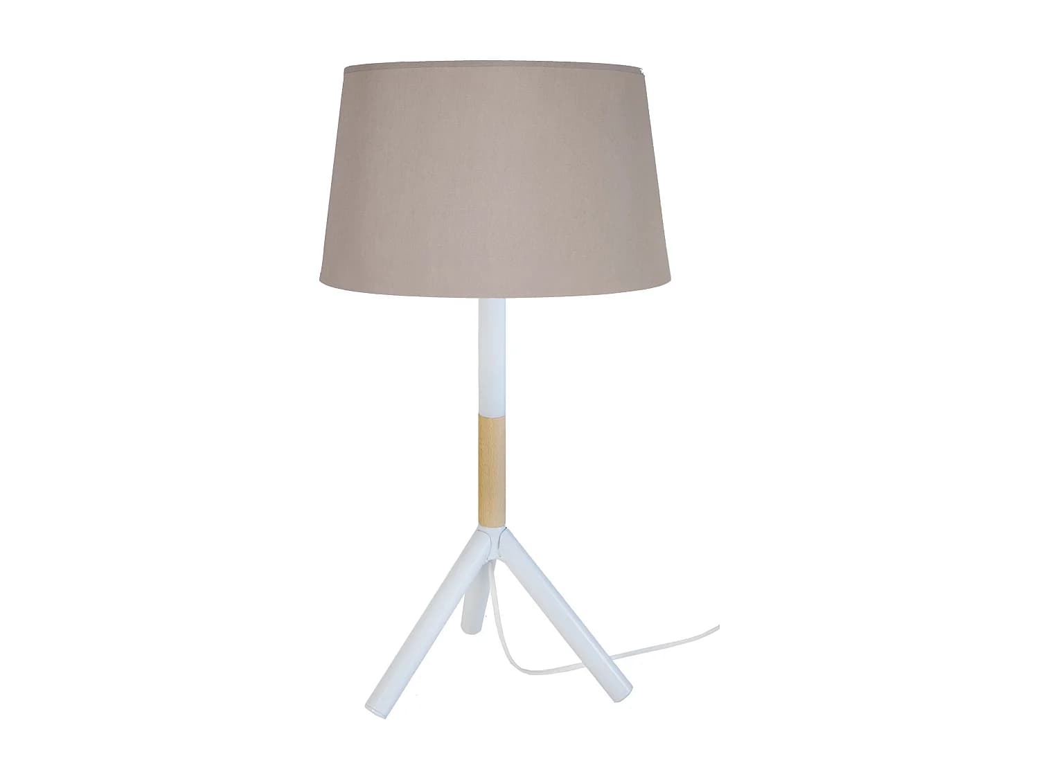 Lampe a Poser TOSEL ,bois,naturel,H 62xD30xP30 cm