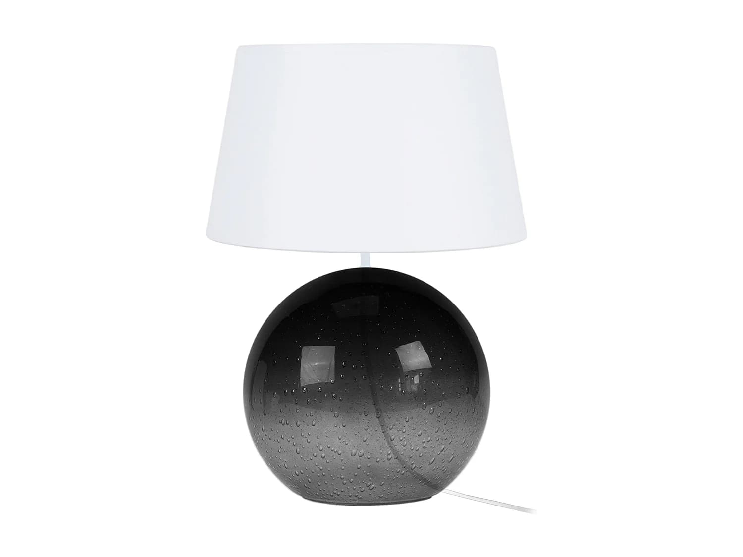 Lampe a Poser TOSEL ,verre,Noir ,H50xD35x P 35cm