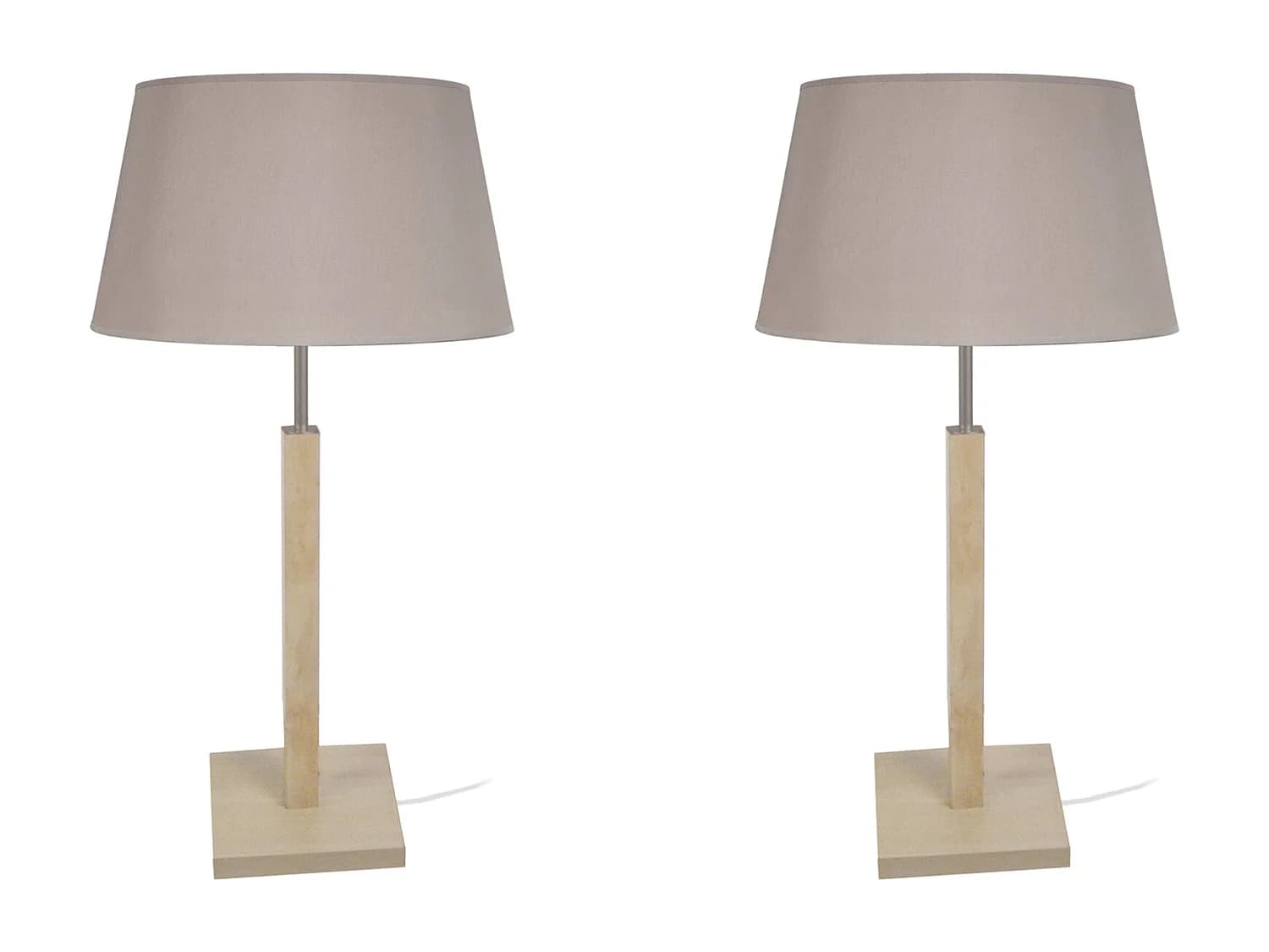 Lampe a Poser TOSEL ,bois,naturel, H56xD30xP30cm