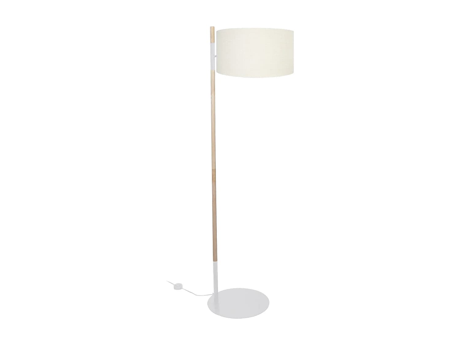Lampadaire TOSEL ,métal,Blanc ,H168xD45xP45cm