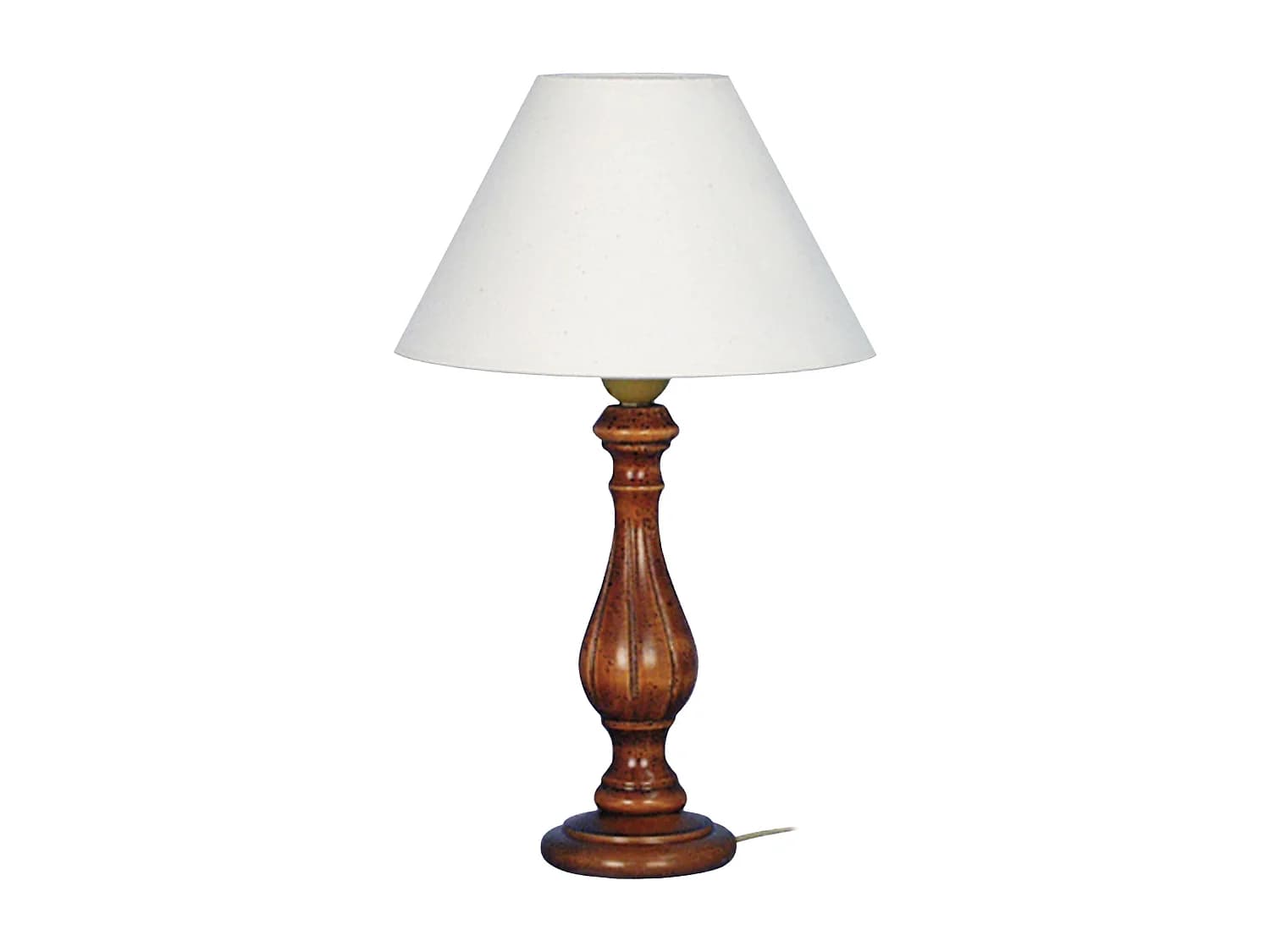 Lampe de Chevet TOSEL ,bois,foncé ,H40x D 25xP25cm