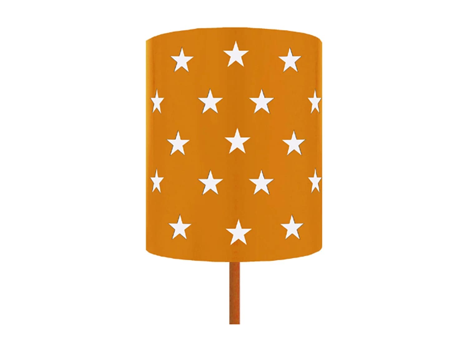 Lampadaire d'Enfant TOSEL ,métal,Orange , H 162xD20xP20cm