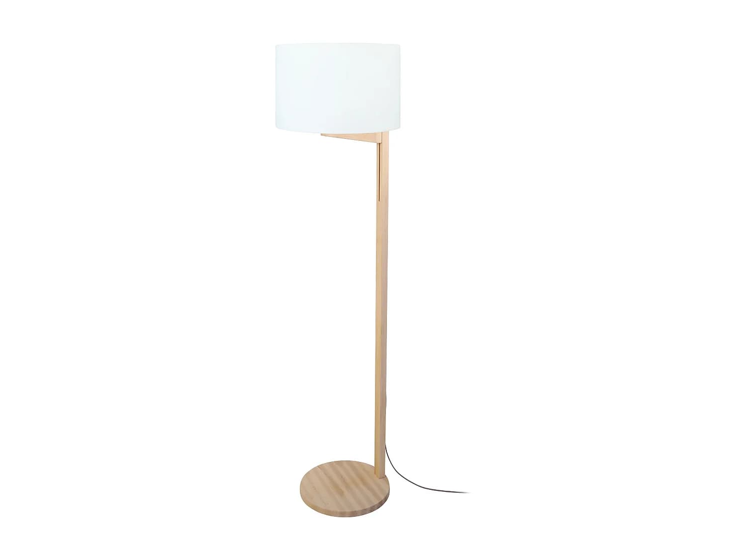 Lampadaire TOSEL ,bois,naturel,H 168x D45xP45cm