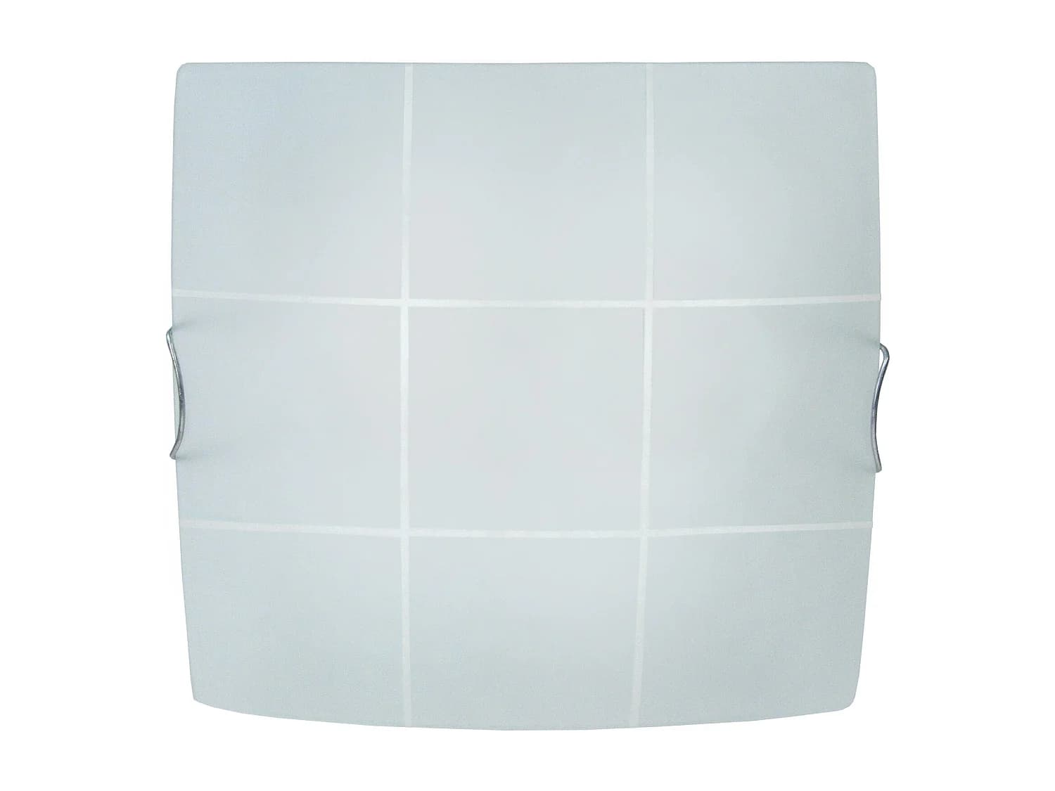 Plafonnier TOSEL ,verre,Gris ,H 10xD30x P 30cm