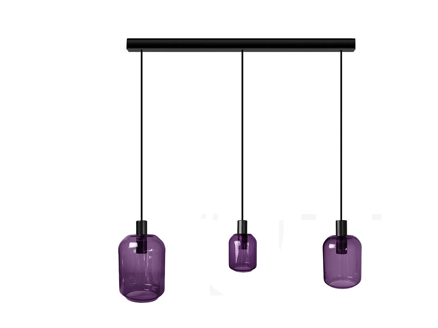 Lustre TOSEL ,métal,Violet ,H100xD 20x P 60 cm