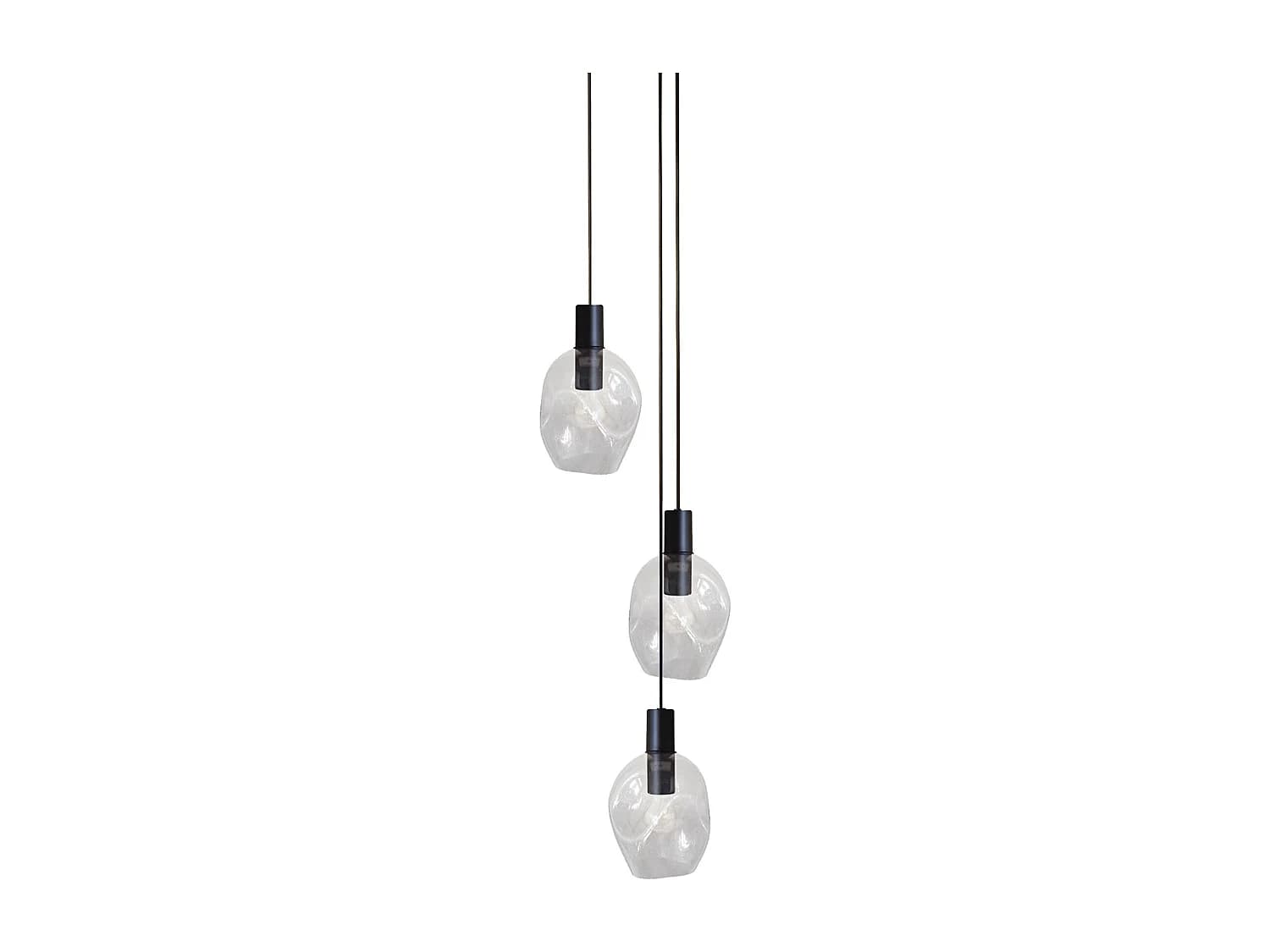 Lustre TOSEL ,métal,Transparent ,P100xD 40xD Hcm