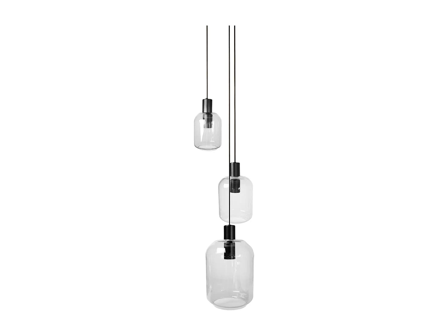 Lustre TOSEL ,métal,Transparent ,H100xD 40x P 40cm
