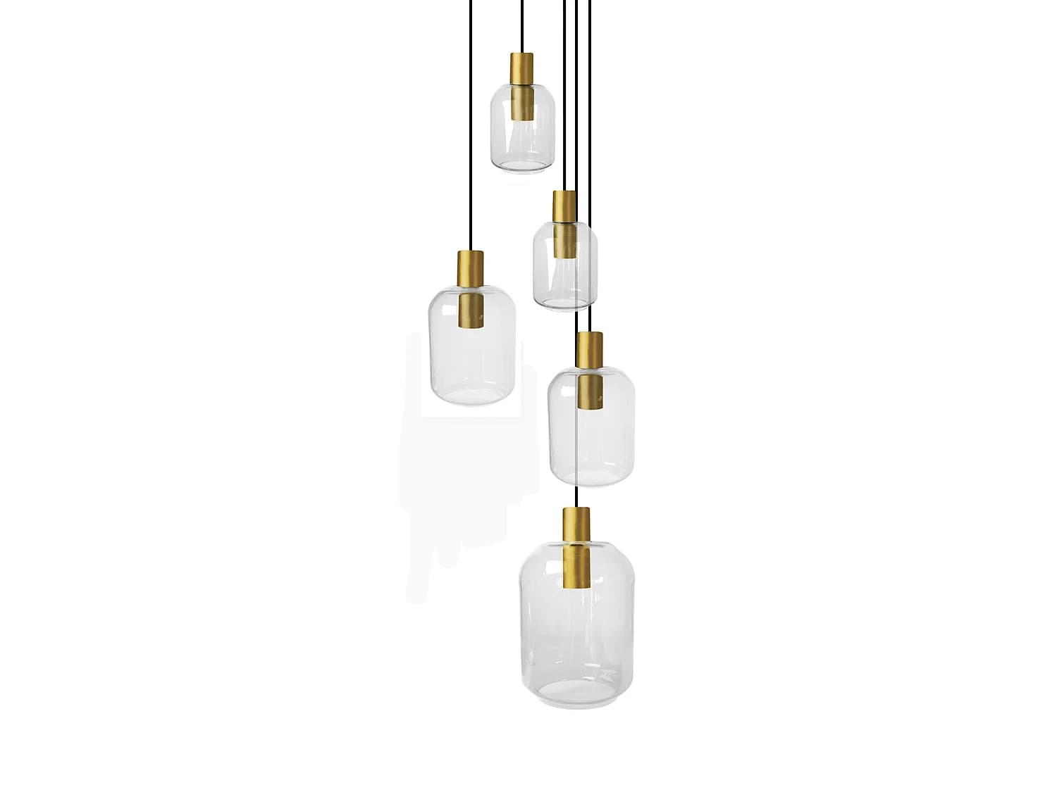 Lustre TOSEL ,métal,Transparent ,H 100x D60xP60cm
