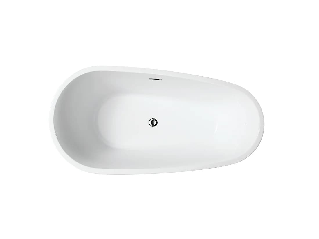 Baignoire îlot design ovale PHOENIX blanche 150 cm