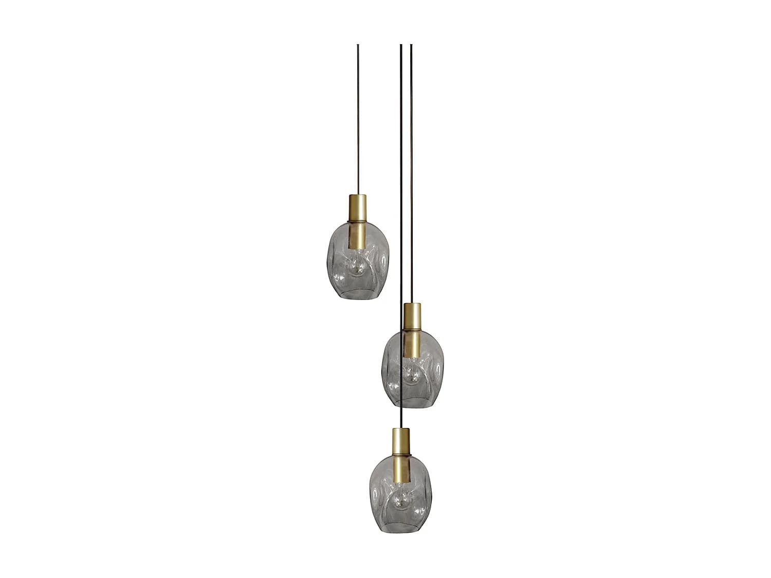 Lustre TOSEL ,métal,Gris , P 100xD60xD Hcm