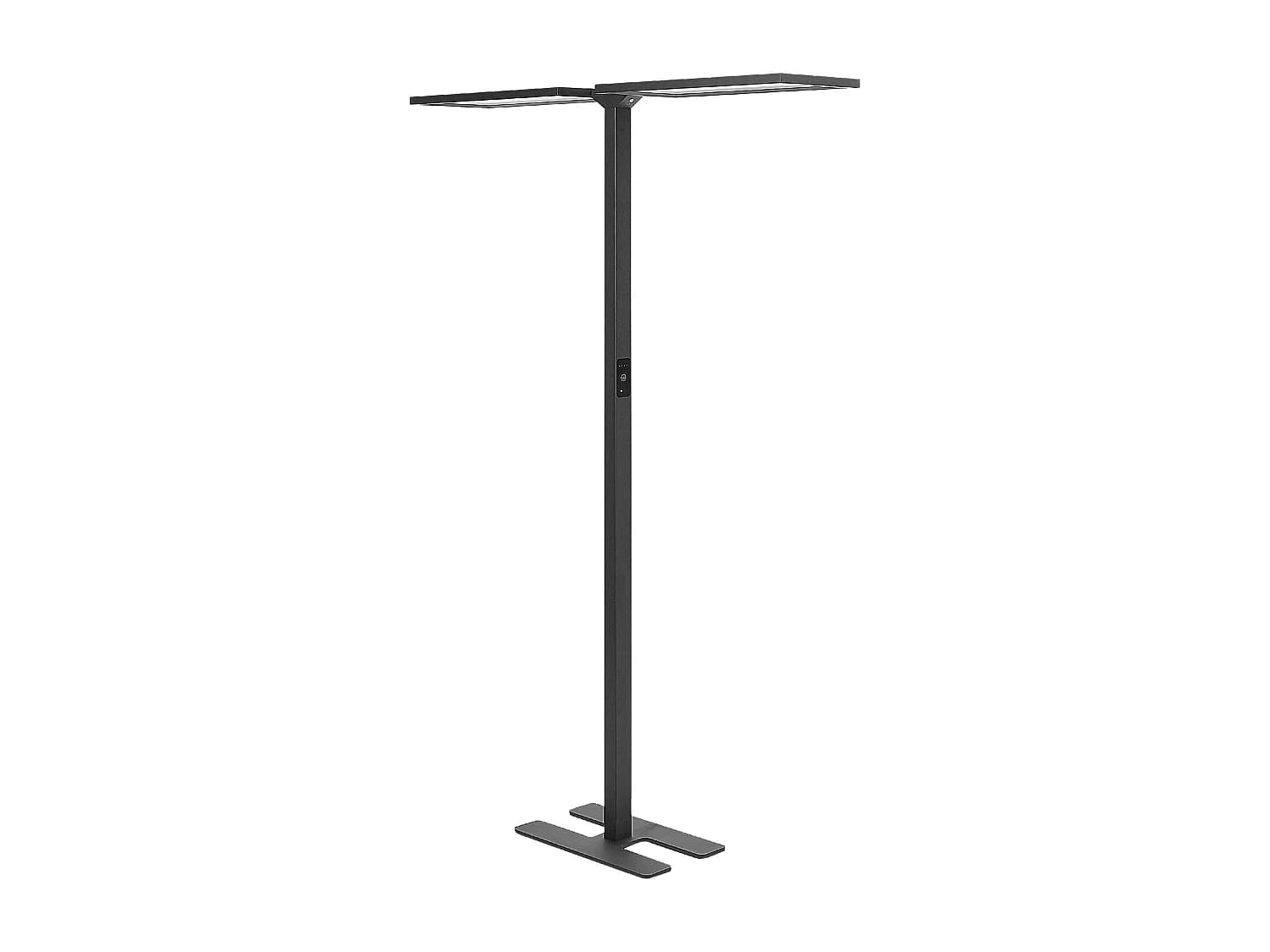 Lampadaire LED SCULPTOR Avec détecteur de mouvement Métal Noir