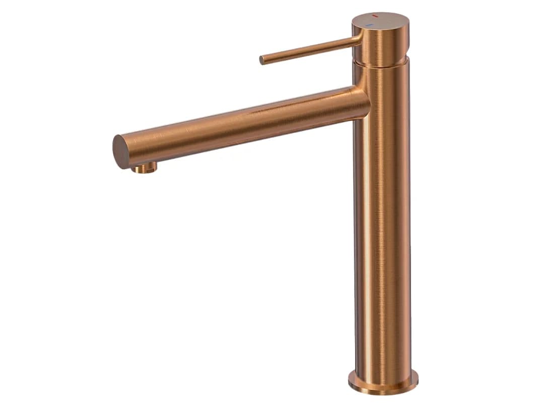Luisa mitigeur lavabo haut cuivre brossé - Essebagno