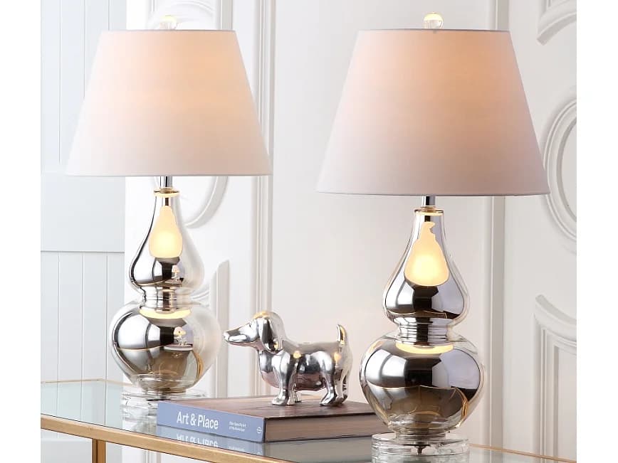 Lot de 2 Lampe de table Argent 36 X 36 X 67.31 cm - Gladis