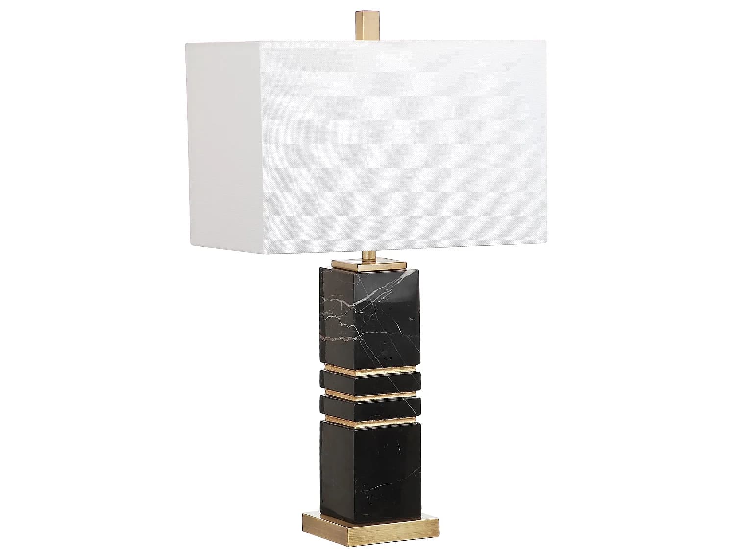 Lampe de table Noir et or 25 X 41 X 69.85 cm - Wanita
