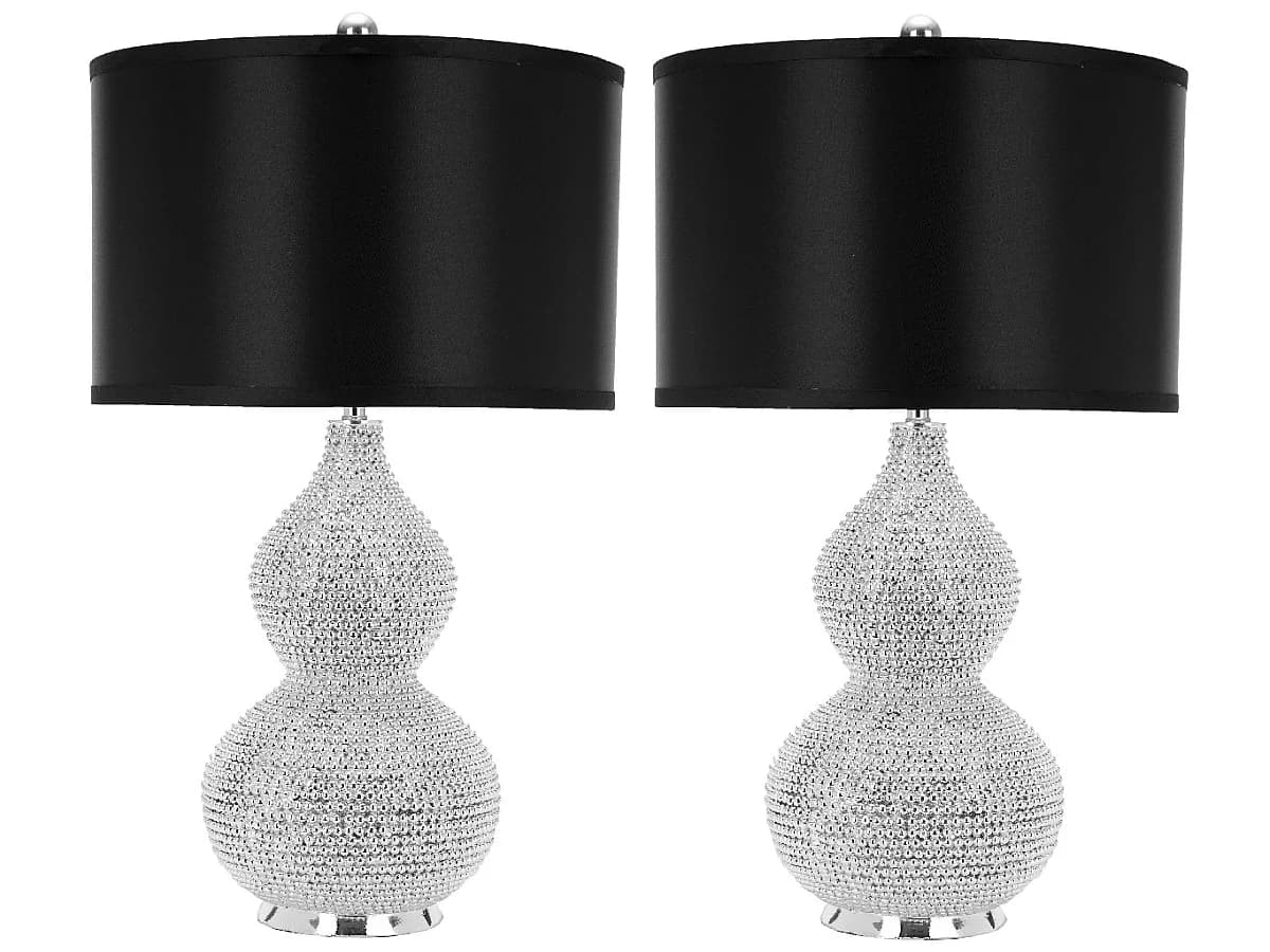 Lot de 2 Lampe de table Argent 36 X 36 X 60.96 cm - Rosabelle