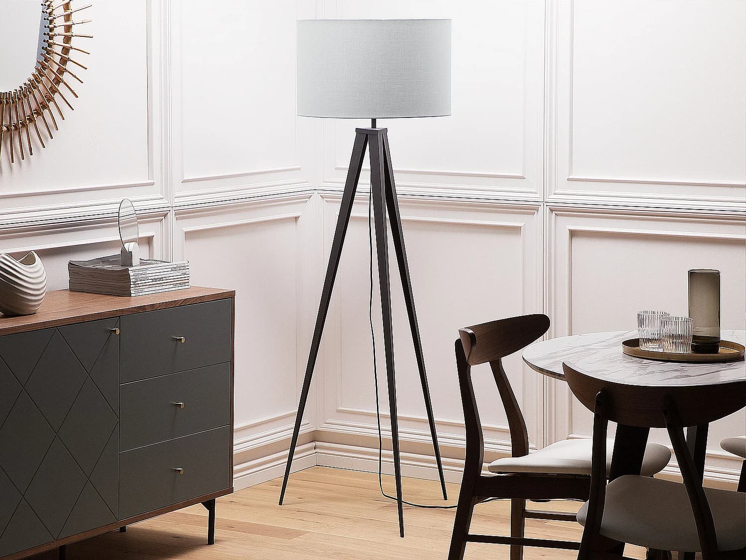 Lampadaire STILETTO Métal Gris