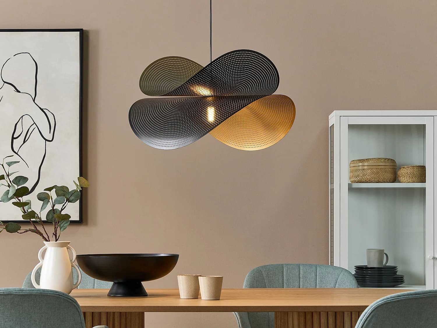 Lampe suspension DOYLES Métal Doré
