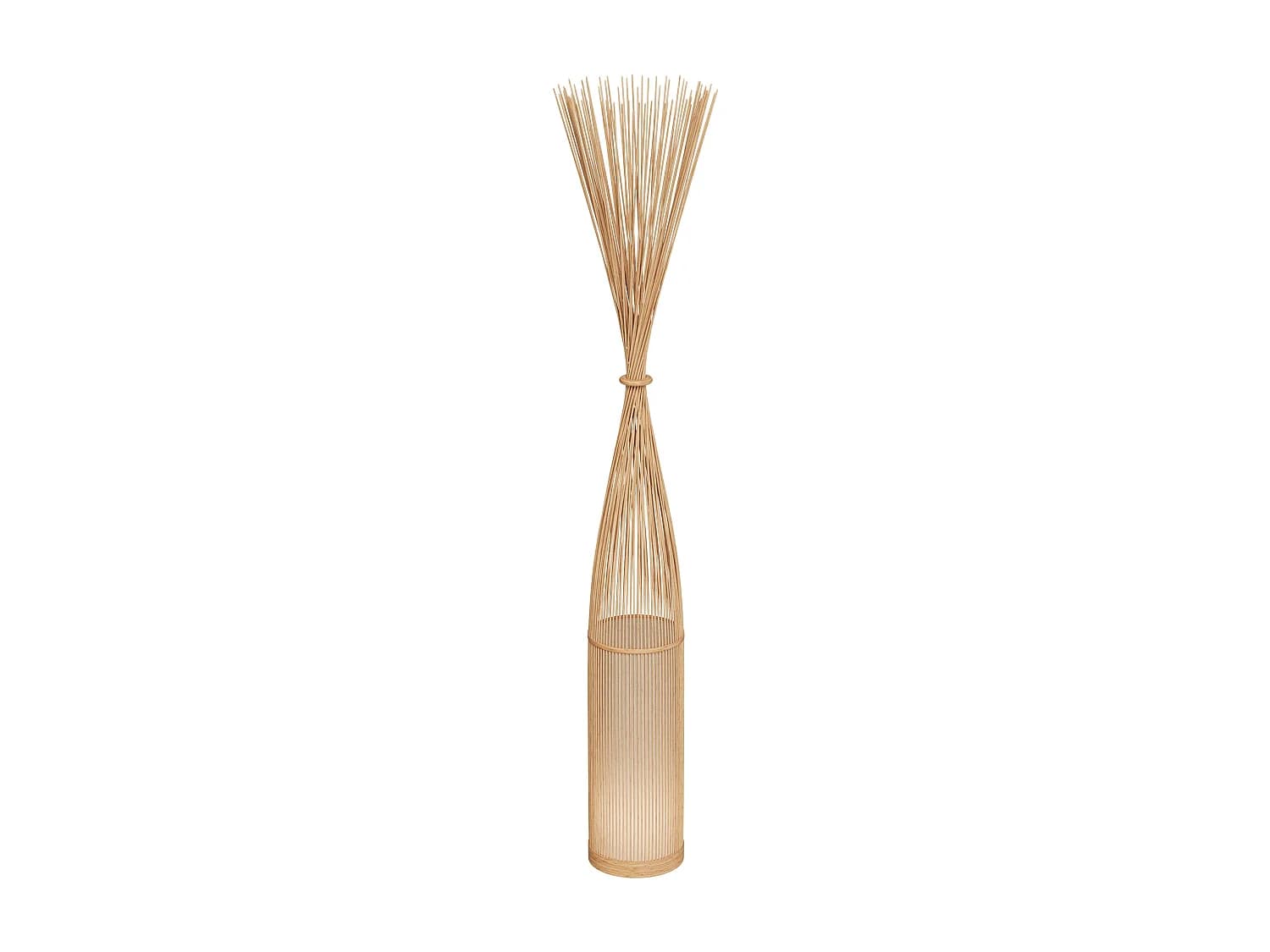 Lampadaire en bambou naturel 1m70 - Huron