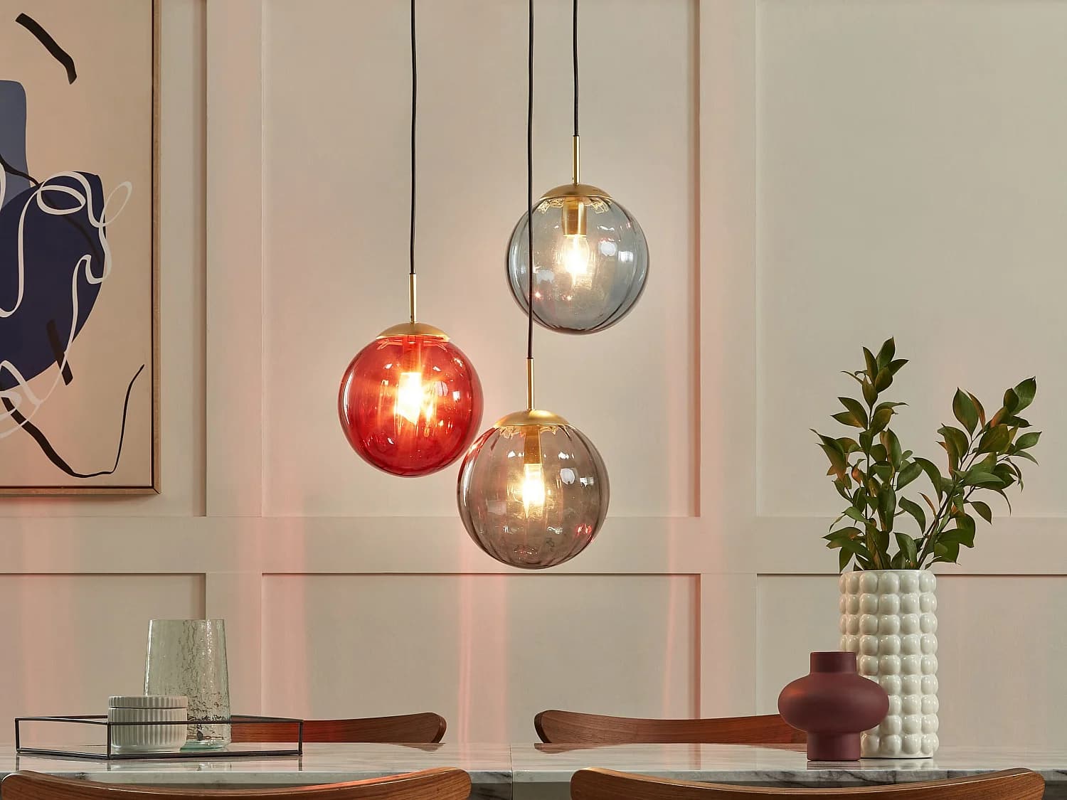 Lampe suspension KANGAROO Métal Multicolore