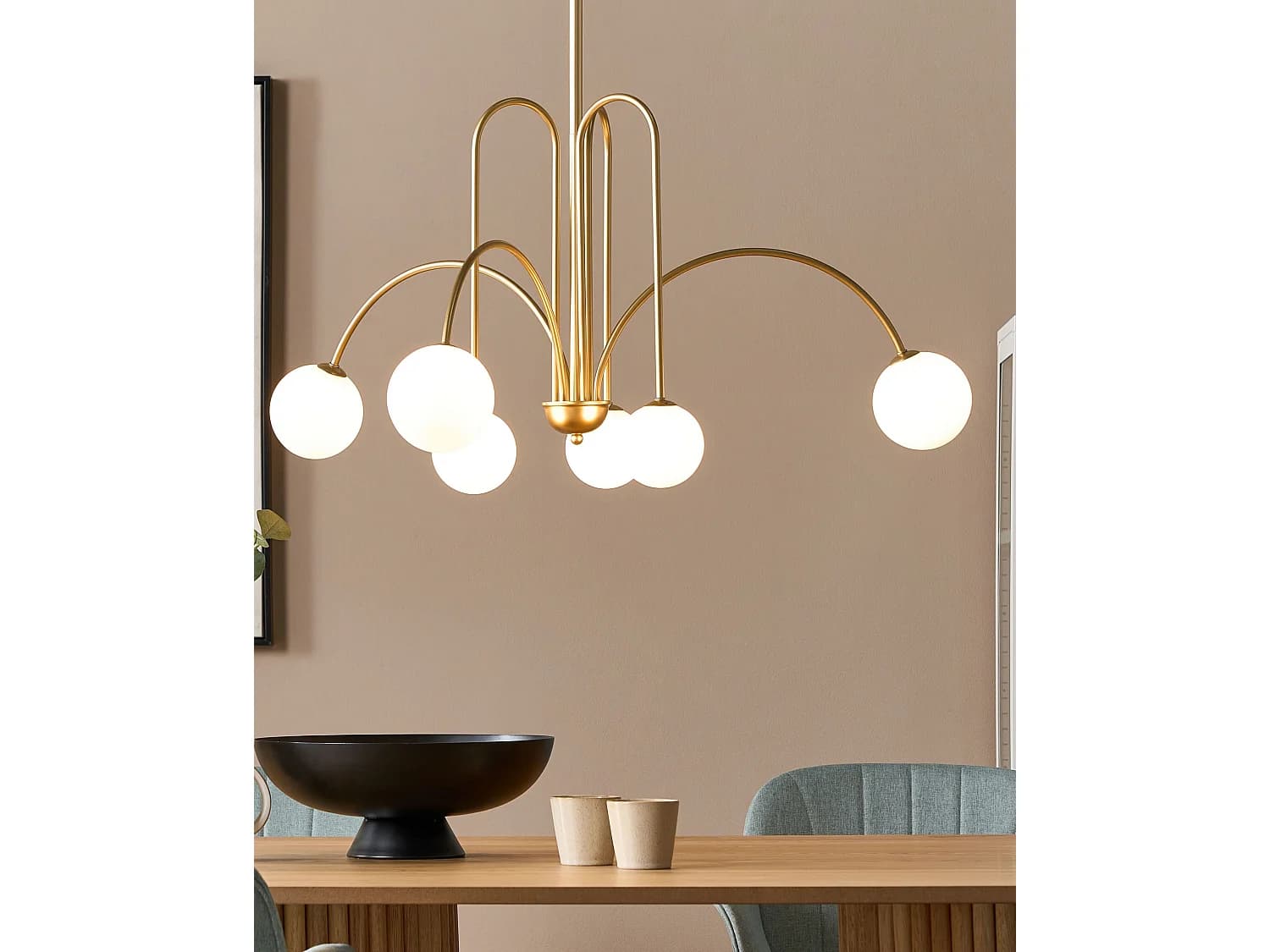 Lustre FORBES Métal Doré