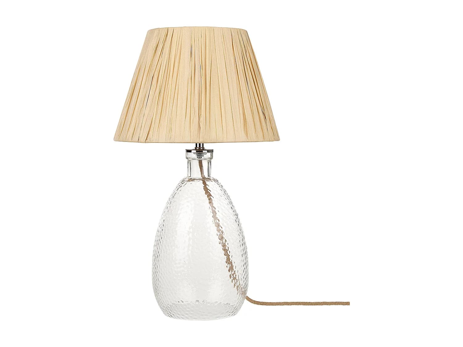 Lampe à poser BLANCO Verre Naturel
