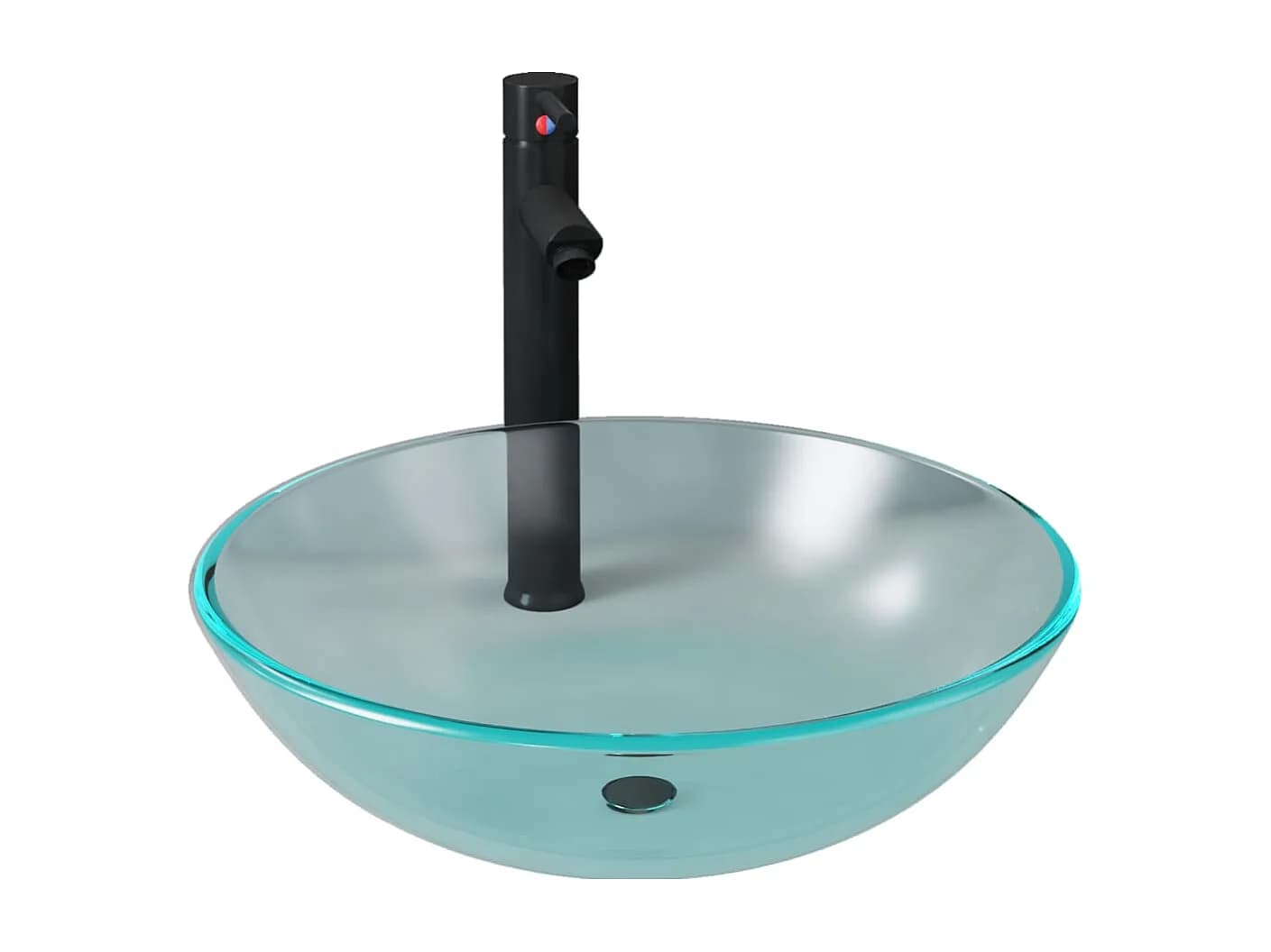 Lavabo vasque salle de verre 42 x 42 x 14 cm 02_0002850