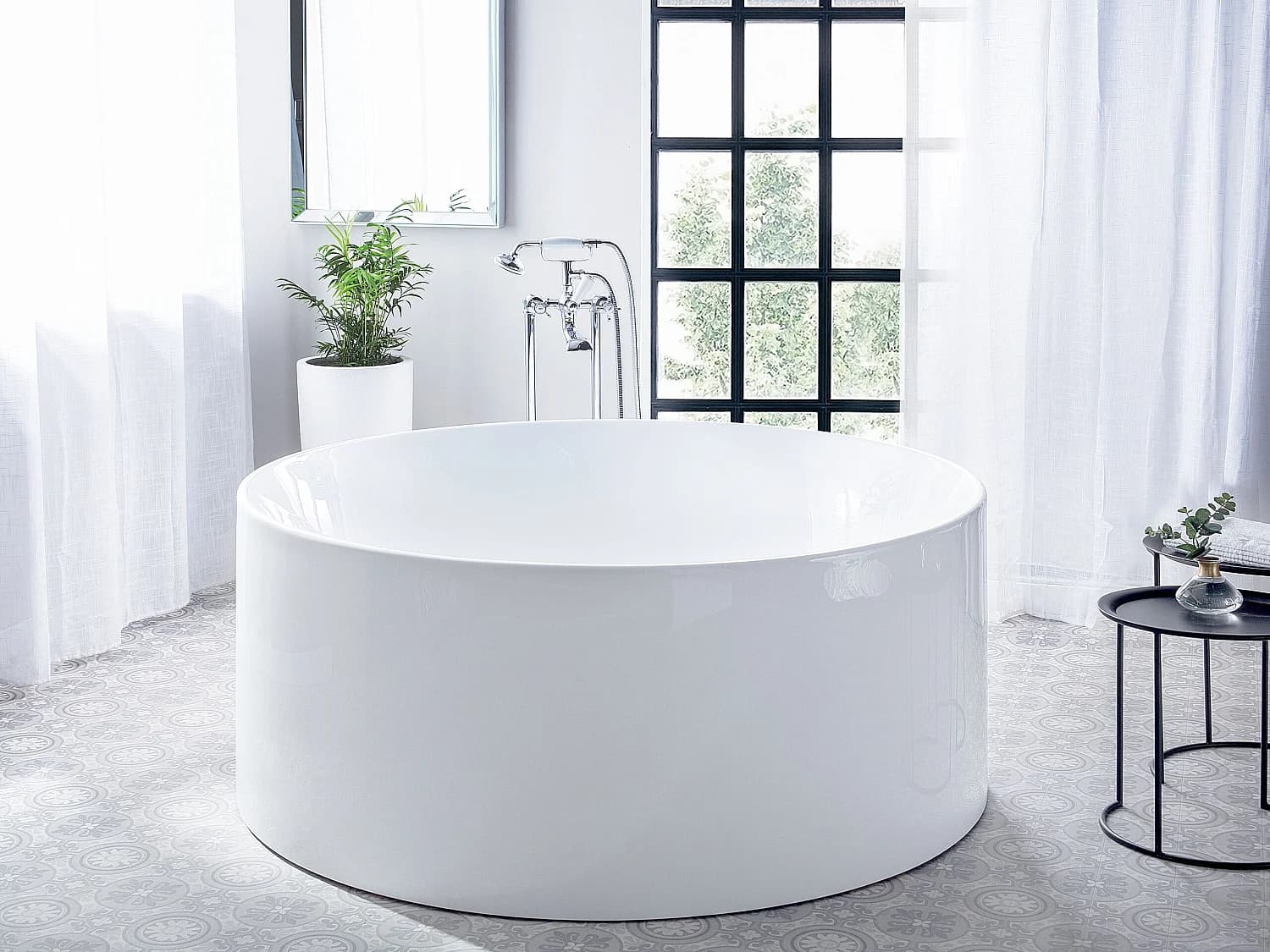 Baignoire îlot IBIZA 140 x 140 cm Blanc