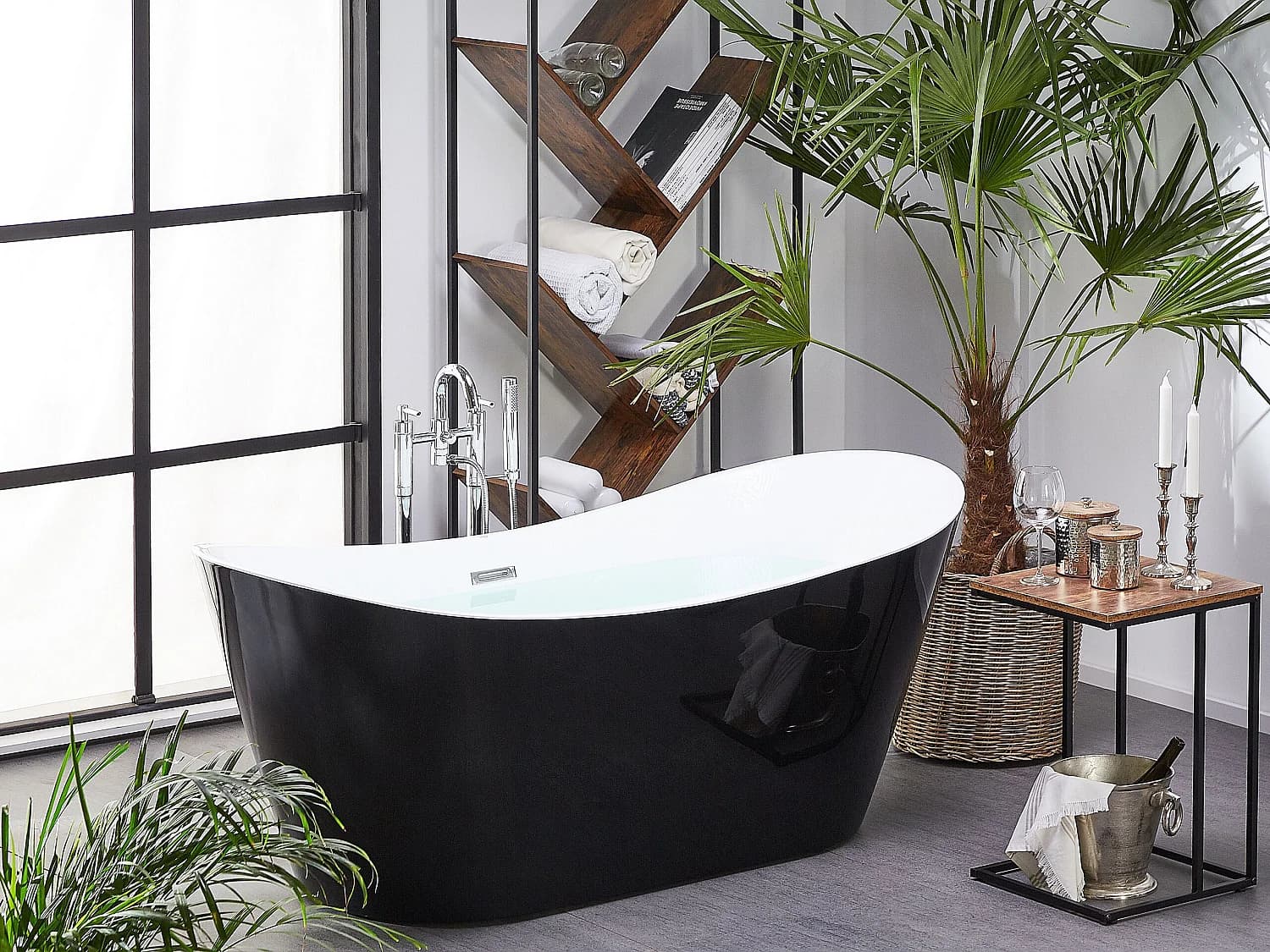 Baignoire îlot ANTIGUA 180 x 78 cm Noir