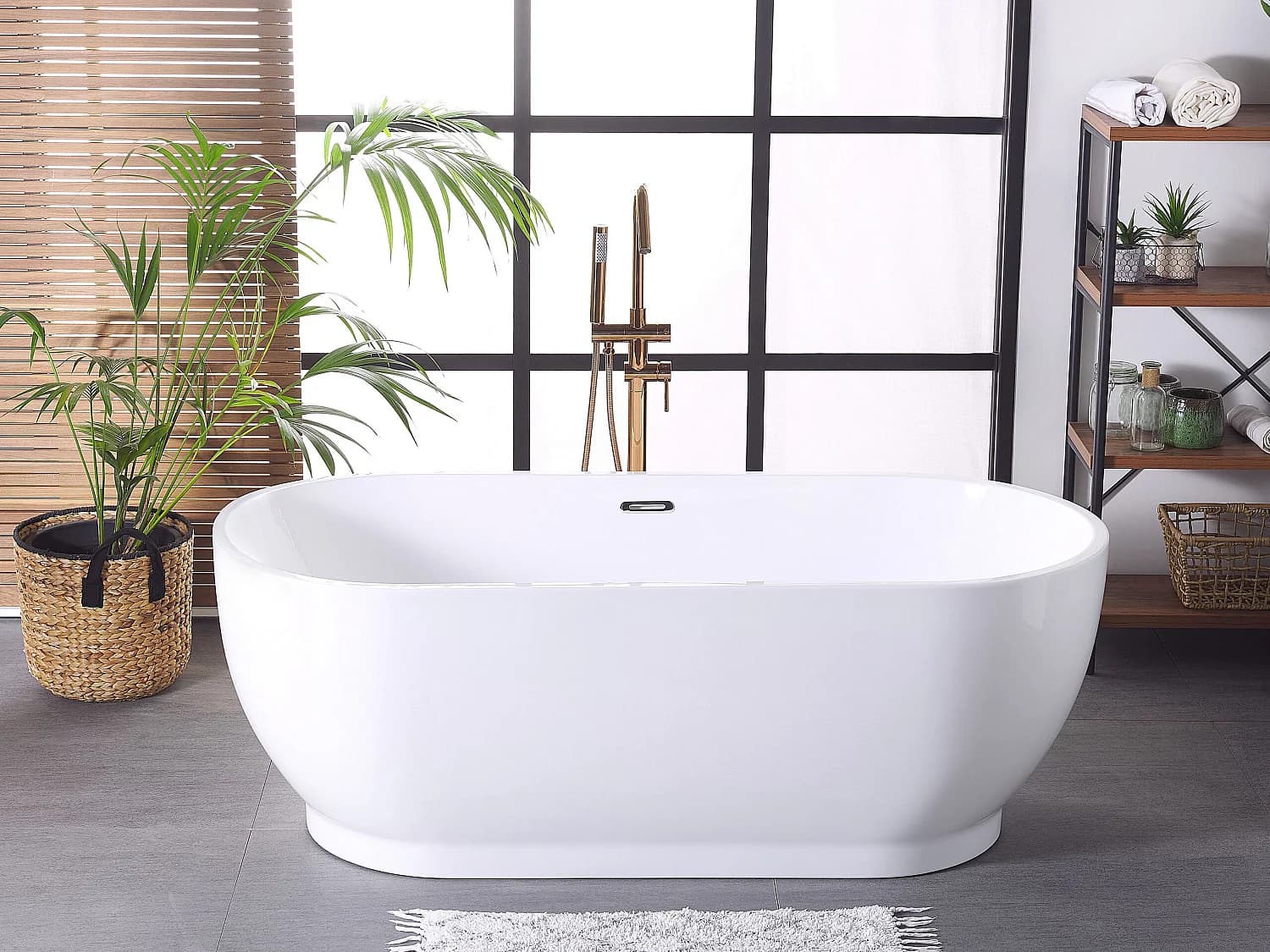 Baignoire îlot LEVERA 170 x 78 cm Blanc