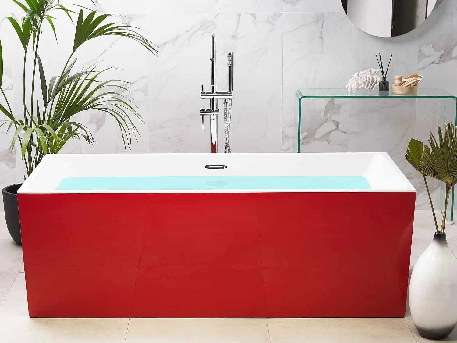 Baignoire îlot RIOS 170 x 80 cm Rouge
