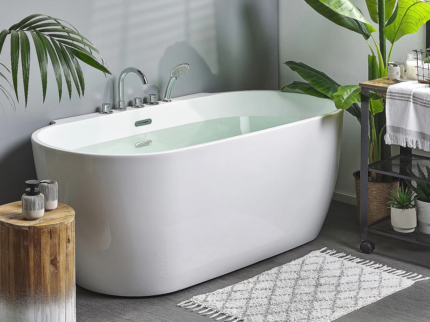 Baignoire îlot ROTSO 170 x 80 cm Blanc