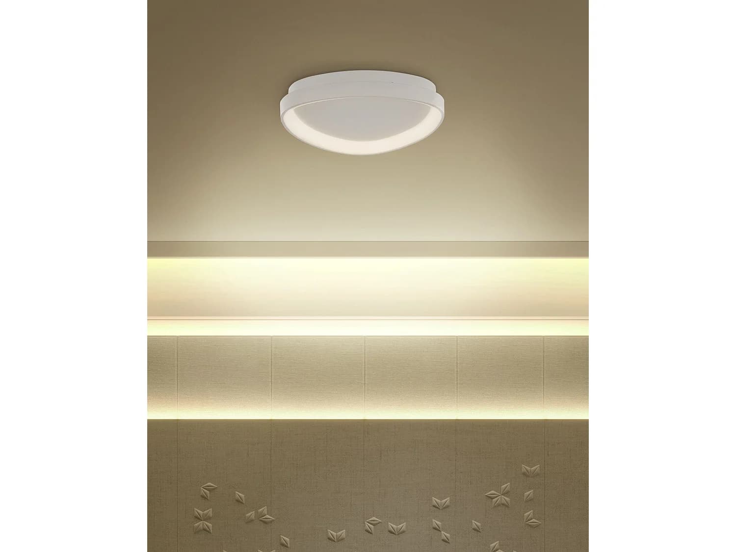 Plafonnier à LED NANDING Métal Blanc