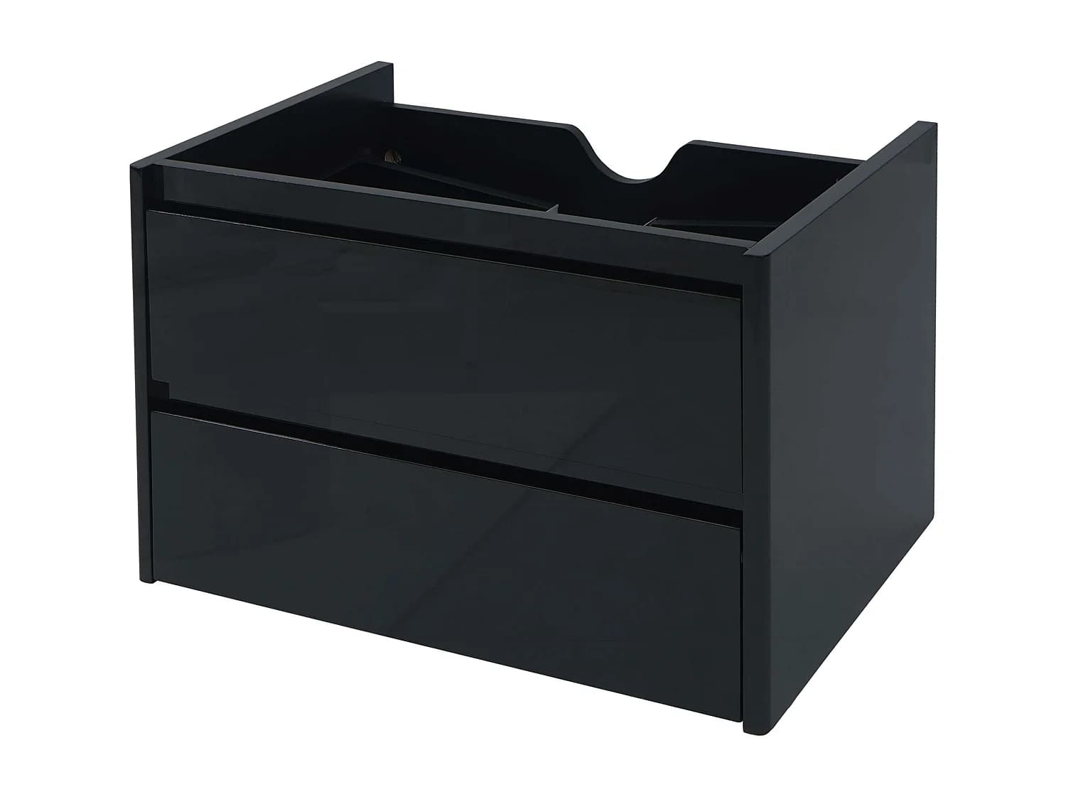 Meuble sous-lavabo MCW-B19, noir