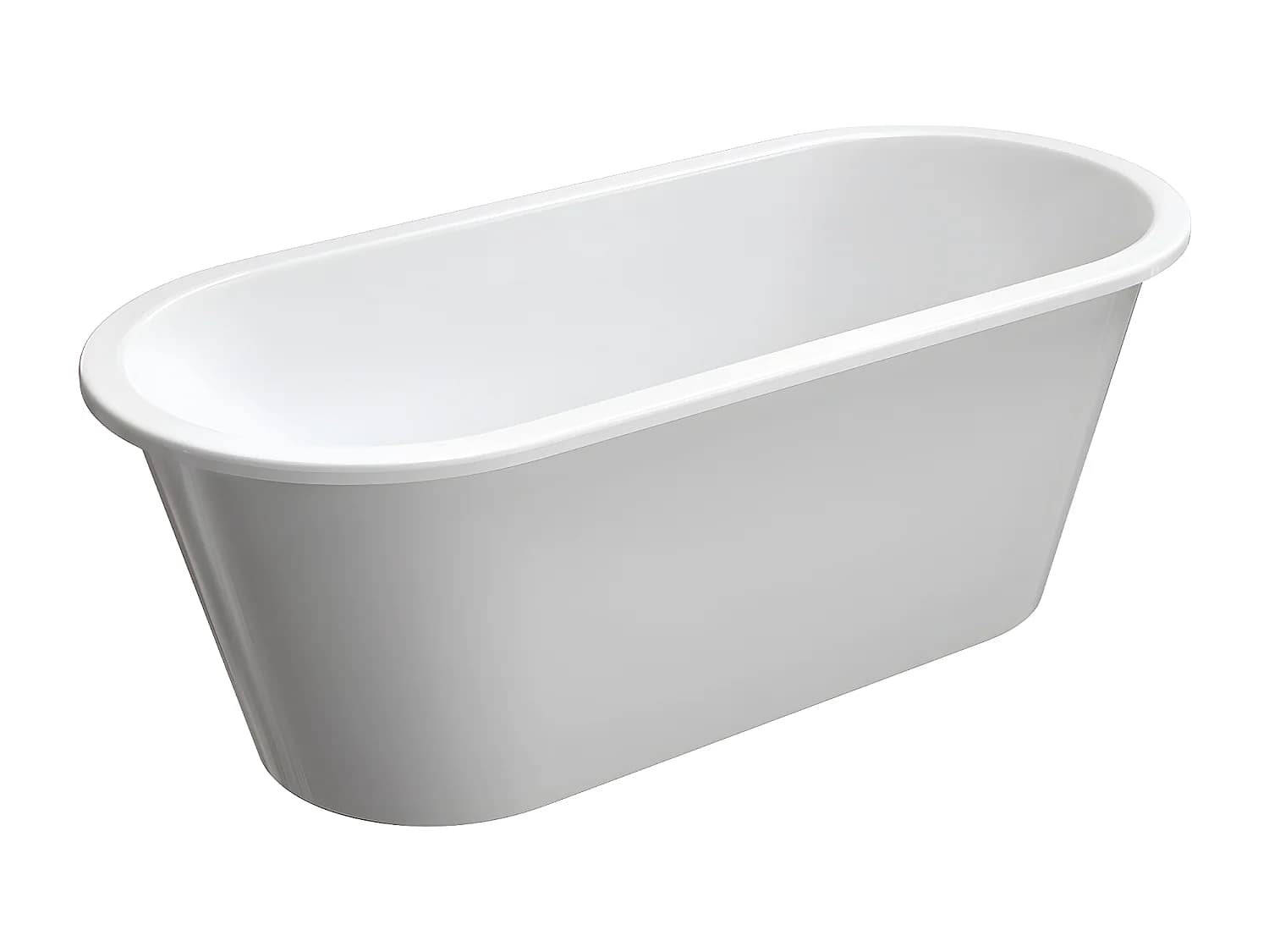baignoire îlot OMNIRES PARIS M+ 156X79 CM couleur : blanc finition : brillant